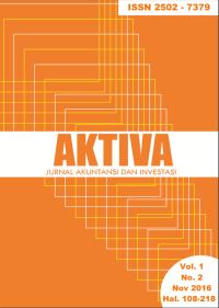 AKTIVA Jurnal Akuntansi Dan Investasi