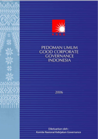 Pedoman Umum Good Coorporate Governance Indonesia