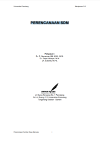 PERENCANAAN SDM